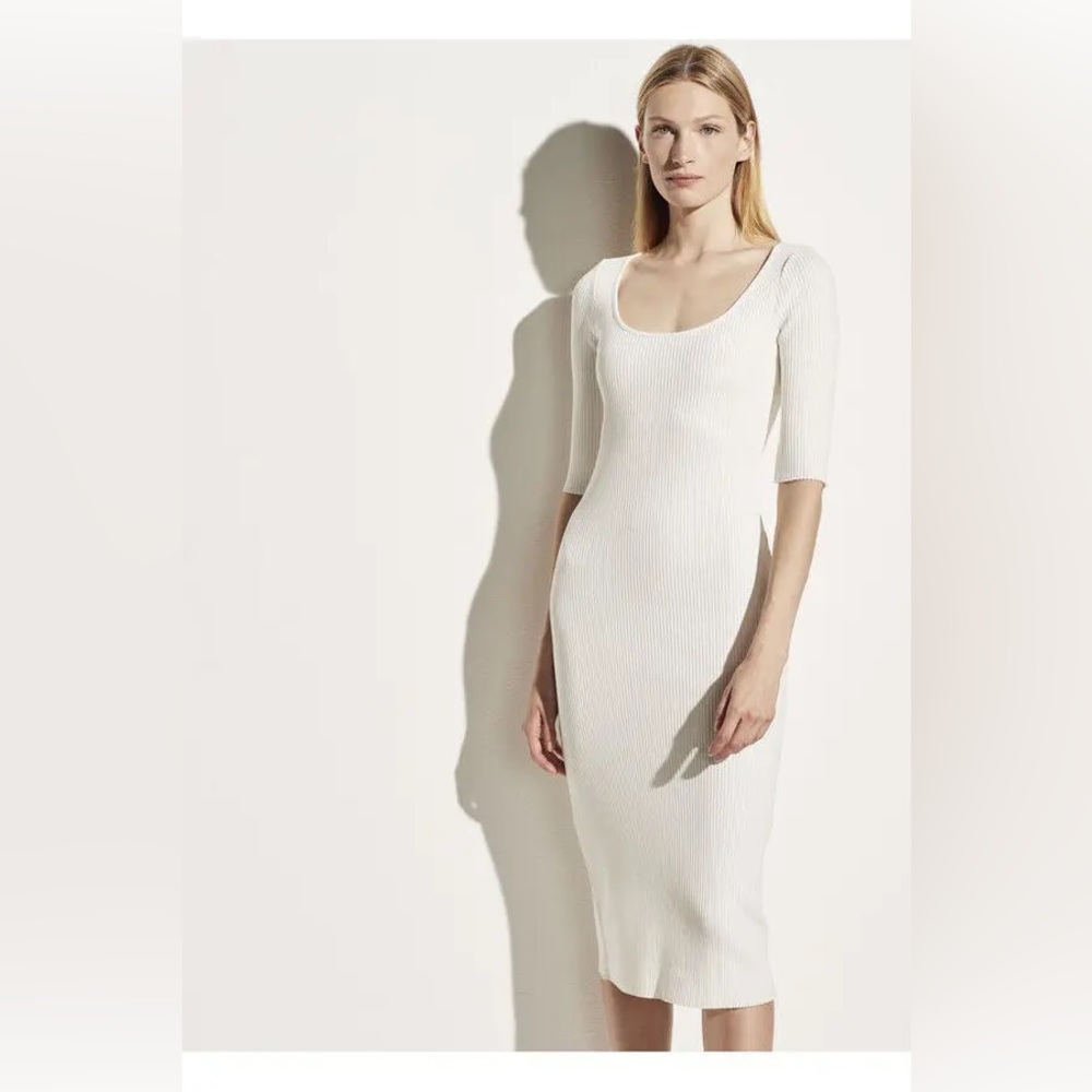 VINCE Rib Knit Dress